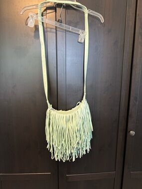 Mint Green Fringe Crossbody Bag